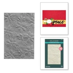 Scenic Poinsettias 3D Embossing Folder