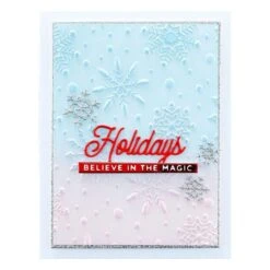 Flurry Of Snowflakes 3D Embossing Folder From The Christmas Collection -Woodland Scenics Shop E3D 042 Flurry of Snowflakes Project