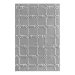 Bamboo Trellis 3D Embossing Folder From The Painter’s Garden Collection By Susan Tierney-Cockburn -Woodland Scenics Shop E3D 044 Painters Garden Susan Tierney Cockburn Bamboo Trellis Color