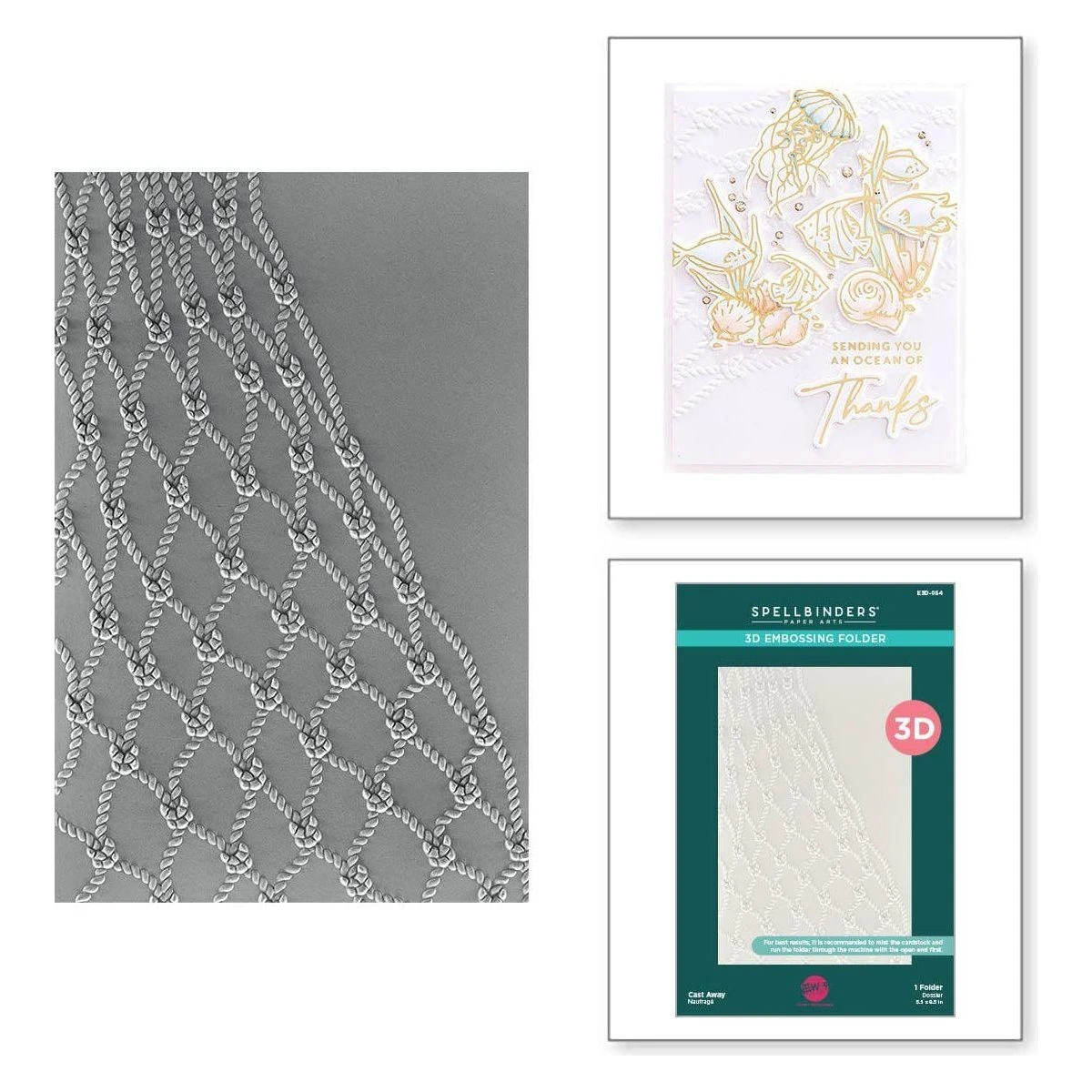 Cast Away 3D Embossing Folder From The Seahorse Kisses Collection By Dawn Woleslagle 1 Cast Away 3D Embossing Folder From The Seahorse Kisses Collection By Dawn Woleslagle