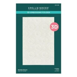 Mandala Blooms 3D Embossing Folder From The Sealed For Summer Collection -Woodland Scenics Shop E3D 056 Sealed for Summer Mandala Blooms Pac
