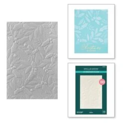 Holly & Foliage 3D Embossing Folder From The De-Light-Ful Christmas Collection By Yana Smakula