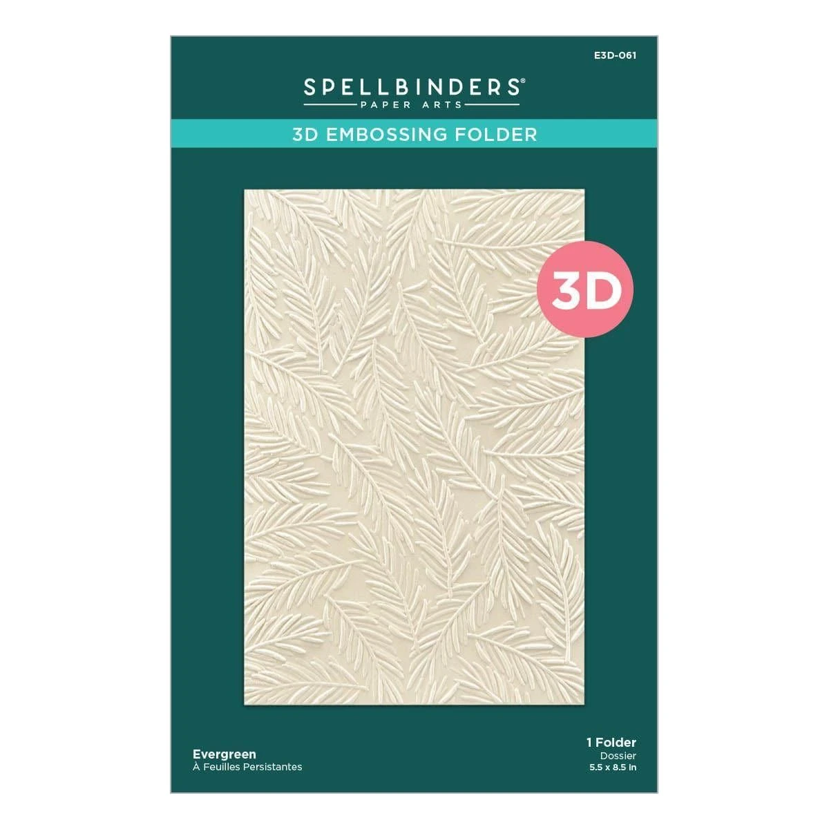 Evergreen 3D Embossing Folder From The Sealed For Christmas Collection 9 Evergreen 3D Embossing Folder From The Sealed For Christmas Collection - Image 9