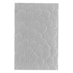Floating Balloons 3D Embossing Folder From The It’s My Party Too Collection -Woodland Scenics Shop E3D 062 It s My Party Too SB Carissa Wiley Floating Balloons Color
