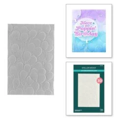 Floating Balloons 3D Embossing Folder From The It’s My Party Too Collection