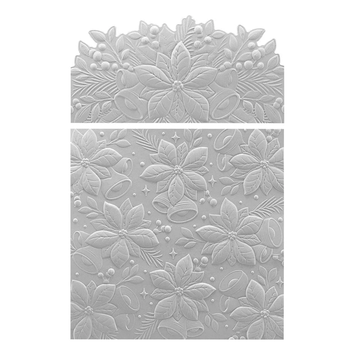 Spellbinders Exclusive: Poinsettia Bells & Border 3D Emboss & Cut Folder 6 Spellbinders Exclusive: Poinsettia Bells & Border 3D Emboss & Cut Folder - Image 6