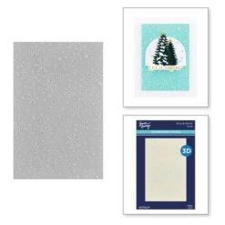 Sparkling Snow 3D Embossing Folder From The Simon's Snow Globes Collection By Simon Hurley