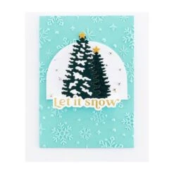 Sparkling Snow 3D Embossing Folder From The Simon's Snow Globes Collection By Simon Hurley -Woodland Scenics Shop E3D 069 Simon s Snow Globes Simon Hurley sparkling snow Project 1