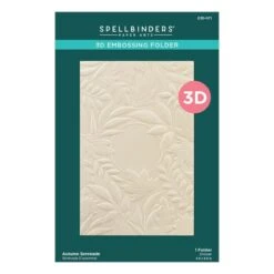 Autumn Serenade 3D Embossing Folder From The Serenade Of Autumn Collection -Woodland Scenics Shop E3D 071 Serenade of Autumn Autumn Serenade Pac