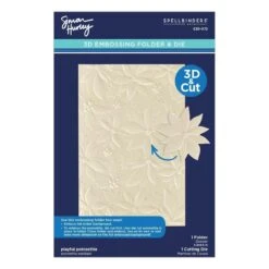 Playful Poinsettia 3D Embossing Folder And Die Set From The Simon's Snow Globes Collection By Simon Hurley -Woodland Scenics Shop E3D 072 Simon s Snow Globes Simon Hurley playful poinsettia Pac