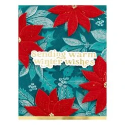 Playful Poinsettia 3D Embossing Folder And Die Set From The Simon's Snow Globes Collection By Simon Hurley -Woodland Scenics Shop E3D 072 Simon s Snow Globes Simon Hurley playful poinsettia Project 1