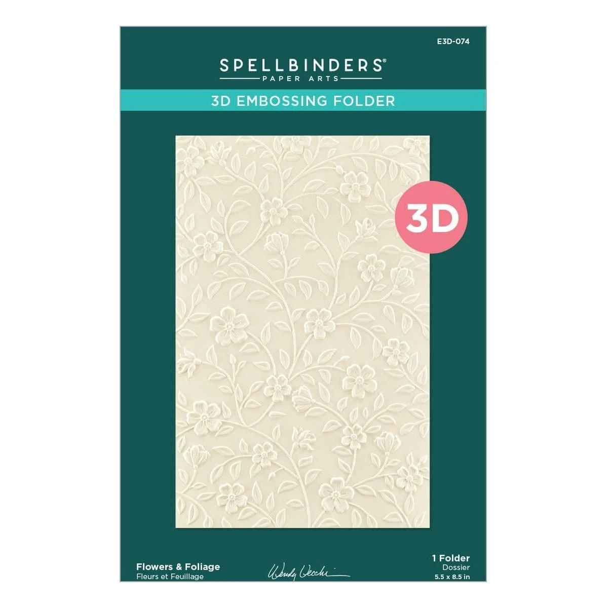 Flowers & Foliage 3D Embossing Folder From The From The Garden Collection By Wendy Vecchi 12 Flowers & Foliage 3D Embossing Folder From The From The Garden Collection By Wendy Vecchi - Image 12
