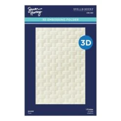 Woven 3D Embossing Folder From The Spring Sampler Collection By Simony Hurley -Woodland Scenics Shop E3D 080 Spring Sampler Simon Hurley woven Pac