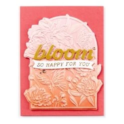 Floral For You 3D Emboss & Cut Folder From The Sealed 3D Botanical Collection -Woodland Scenics Shop E3D 082 Sealed 3D Botanicals Floral For You Project