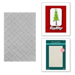 Argyle Plaid 3D Embossing Folder From The Home For The Holidays Collection