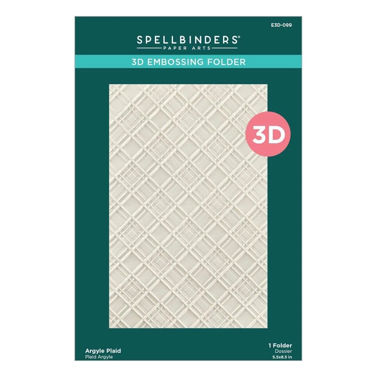 Argyle Plaid 3D Embossing Folder From The Home For The Holidays Collection 7 Argyle Plaid 3D Embossing Folder From The Home For The Holidays Collection - Image 7