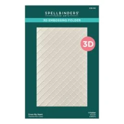 Cross My Heart 3D Embossing Folder From The Gorgeous You Collection -Woodland Scenics Shop E3D 102 Gorgeous You Cross My Heart Pac
