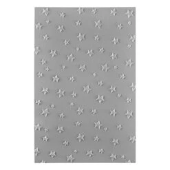 Wishing Stars 3D Embossing Folder From The Little Smiles Collection -Woodland Scenics Shop E3D 120 Little Smiles Wishing Stars Color