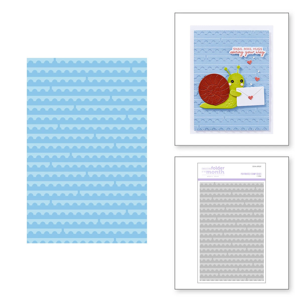 Perforated Stamp Edges -Embossing Folder Of The Month 1 Perforated Stamp Edges -Embossing Folder Of The Month