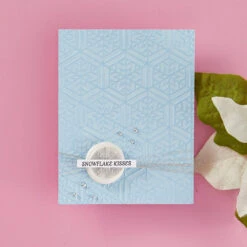 Hexi Snowflake- Embossing Folder Of The Month -Woodland Scenics Shop EOM JUL24 Product 1200x1200 Project 4