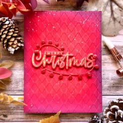 Checkered Argyle- Embossing Folder Of The Month -Woodland Scenics Shop EOM OCT24 Product 1200x1200 Project 6