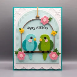 Spread Your Wings Sentiments Clear Stamp Set From The Cheerful Chirps Collection -Woodland Scenics Shop Elaine Hughes June 2025 Cheerful Chirps Pretty Birds Bamboo Screen Spread Your Wings