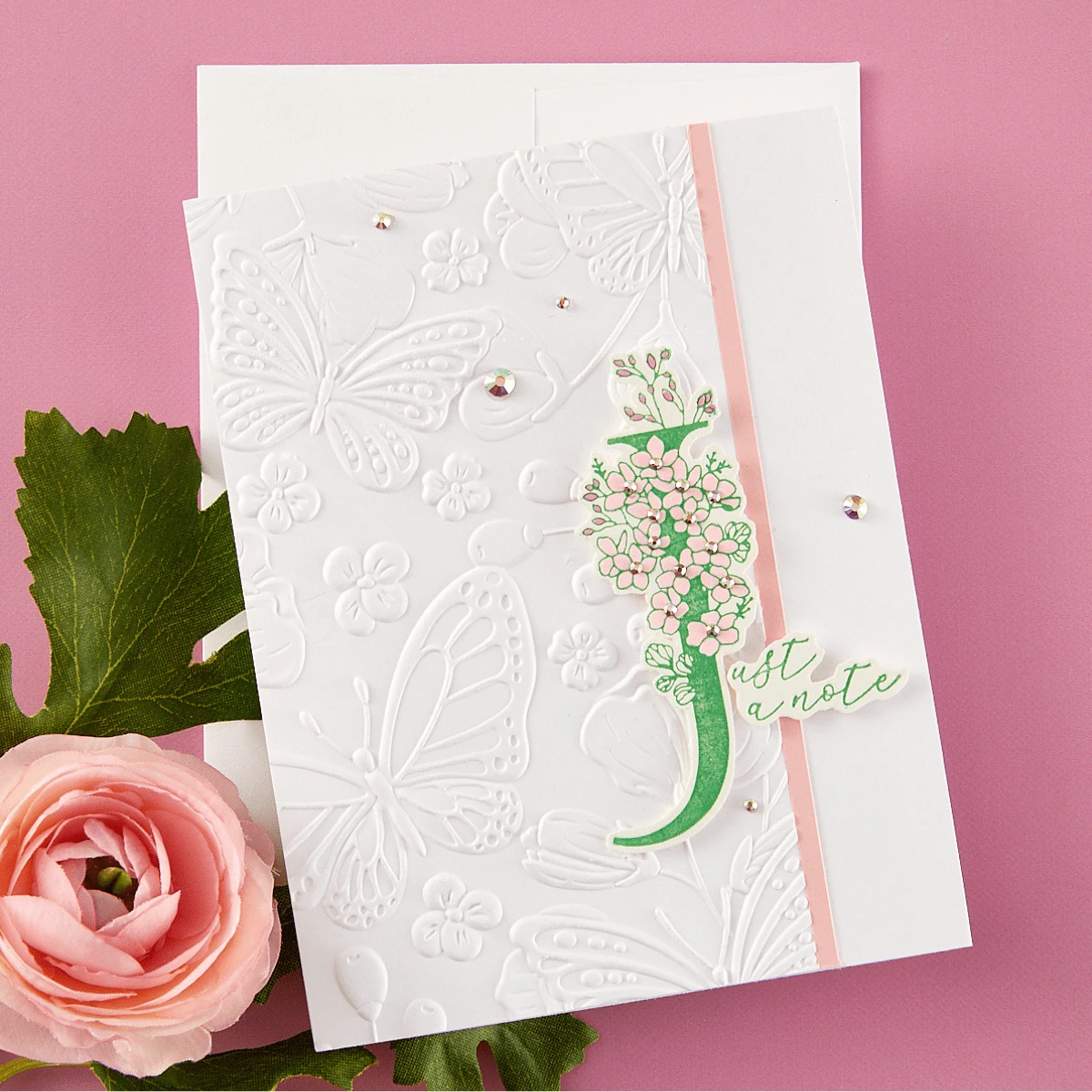 Floral J And Sentiment Press Plate From The Every Occasion Floral Alphabet Collection 2 Floral J And Sentiment Press Plate From The Every Occasion Floral Alphabet Collection - Image 2