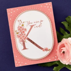 Floral K And Sentiment Press Plate From The Every Occasion Floral Alphabet Collection 12 Floral K And Sentiment Press Plate From The Every Occasion Floral Alphabet Collection -Woodland Scenics Shop EveryOccasionAlphaK