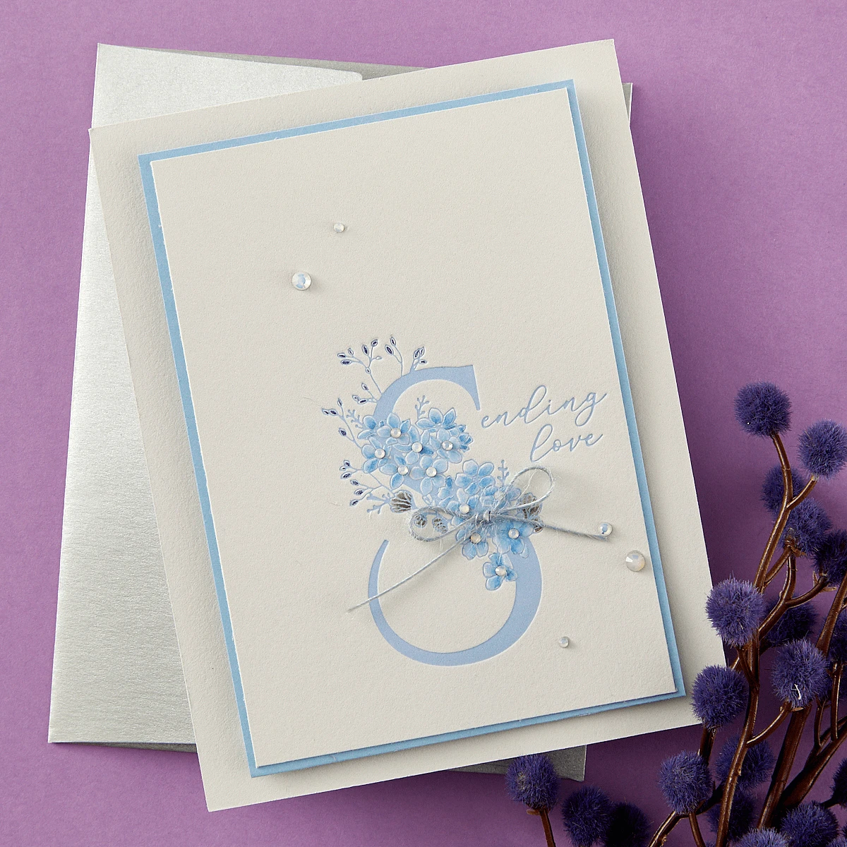 Floral S And Sentiment Press Plate From The Every Occasion Floral Alphabet Collection 2 Floral S And Sentiment Press Plate From The Every Occasion Floral Alphabet Collection - Image 2