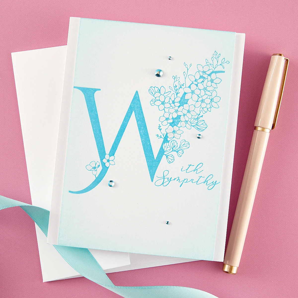 Floral W And Sentiment Press Plate From The Every Occasion Floral Alphabet Collection 5 Floral W And Sentiment Press Plate From The Every Occasion Floral Alphabet Collection - Image 5