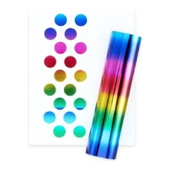 Glimmer Hot Foil Roll - Rainbow -Woodland Scenics Shop GLF 042 Rainbow Swatch REV103020