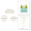 Essential Christmas Greetings Glimmer Hot Foil Plate From The Christmas Traditions Collection