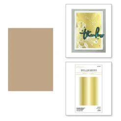 Essential Glimmer Solid Rectangle Glimmer Hot Foil Plate