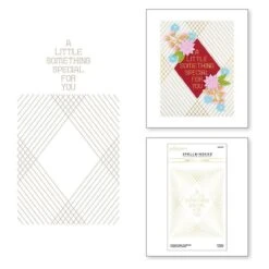 Crossed Lines Cardfront Glimmer Hot Foil Plates From The Glimmer Greetings Collection