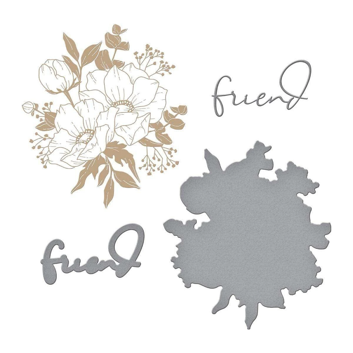 Anemone Glimmer Blooms Glimmer Hot Foil Plate & Die Set From The Anemone Blooms Collection By Yana Smakula 3 Anemone Glimmer Blooms Glimmer Hot Foil Plate & Die Set From The Anemone Blooms Collection By Yana Smakula - Image 3