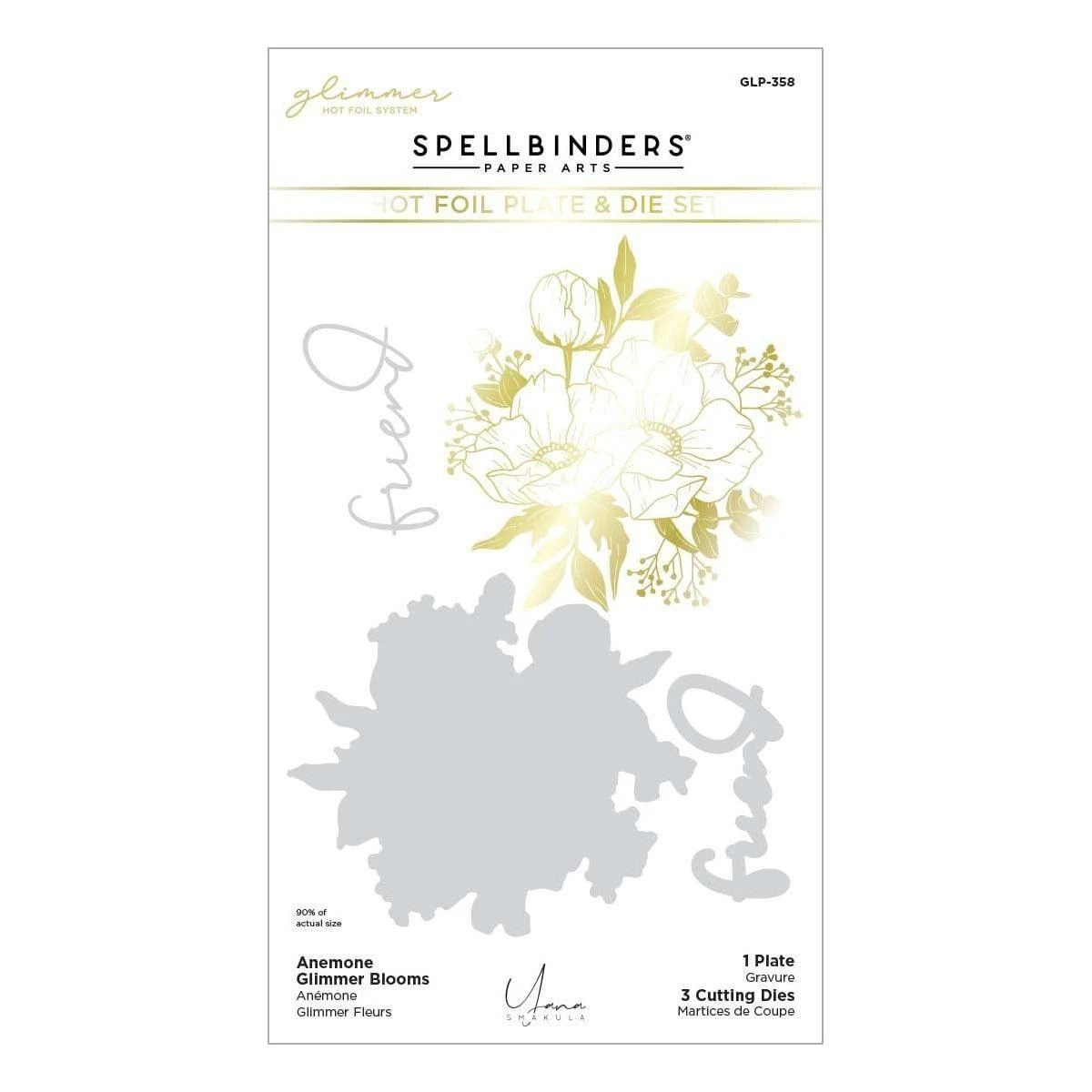 Anemone Glimmer Blooms Glimmer Hot Foil Plate & Die Set From The Anemone Blooms Collection By Yana Smakula 8 Anemone Glimmer Blooms Glimmer Hot Foil Plate & Die Set From The Anemone Blooms Collection By Yana Smakula - Image 8