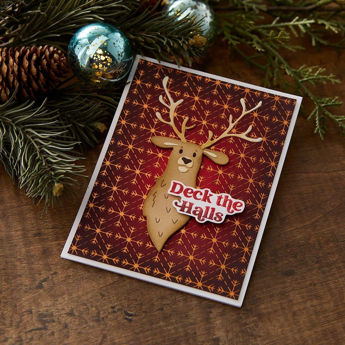 Geo Snowflakes Glimmer Hot Foil Plate From Joyful Christmas Collection By Simon Hurley 2 Geo Snowflakes Glimmer Hot Foil Plate From Joyful Christmas Collection By Simon Hurley - Image 2