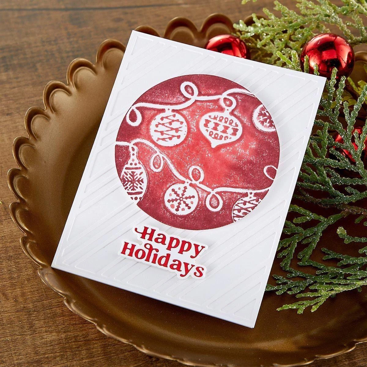 Joyful Christmas Sentiments Glimmer Hot Foil Plate & Die Set From Joyful Christmas Collection By Simon Hurley 2 Joyful Christmas Sentiments Glimmer Hot Foil Plate & Die Set From Joyful Christmas Collection By Simon Hurley - Image 2