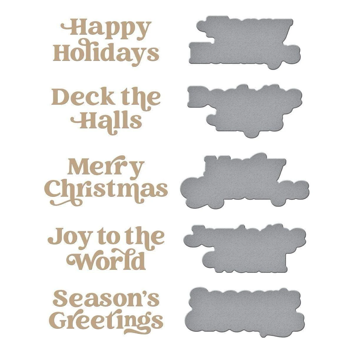 Joyful Christmas Sentiments Glimmer Hot Foil Plate & Die Set From Joyful Christmas Collection By Simon Hurley 3 Joyful Christmas Sentiments Glimmer Hot Foil Plate & Die Set From Joyful Christmas Collection By Simon Hurley - Image 3