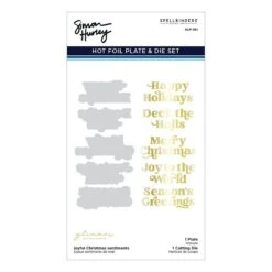 Joyful Christmas Sentiments Glimmer Hot Foil Plate & Die Set From Joyful Christmas Collection By Simon Hurley 13 Joyful Christmas Sentiments Glimmer Hot Foil Plate & Die Set From Joyful Christmas Collection By Simon Hurley -Woodland Scenics Shop GLP 361 Joyful Christmas Simon Hurley joyful Christmas sentiments Pac