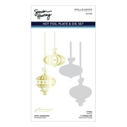 Retro Ornaments Glimmer Hot Foil Plate & Die Set From Joyful Christmas Collection By Simon Hurley -Woodland Scenics Shop GLP 362 Joyful Christmas Simon Hurley retro ornaments Pac