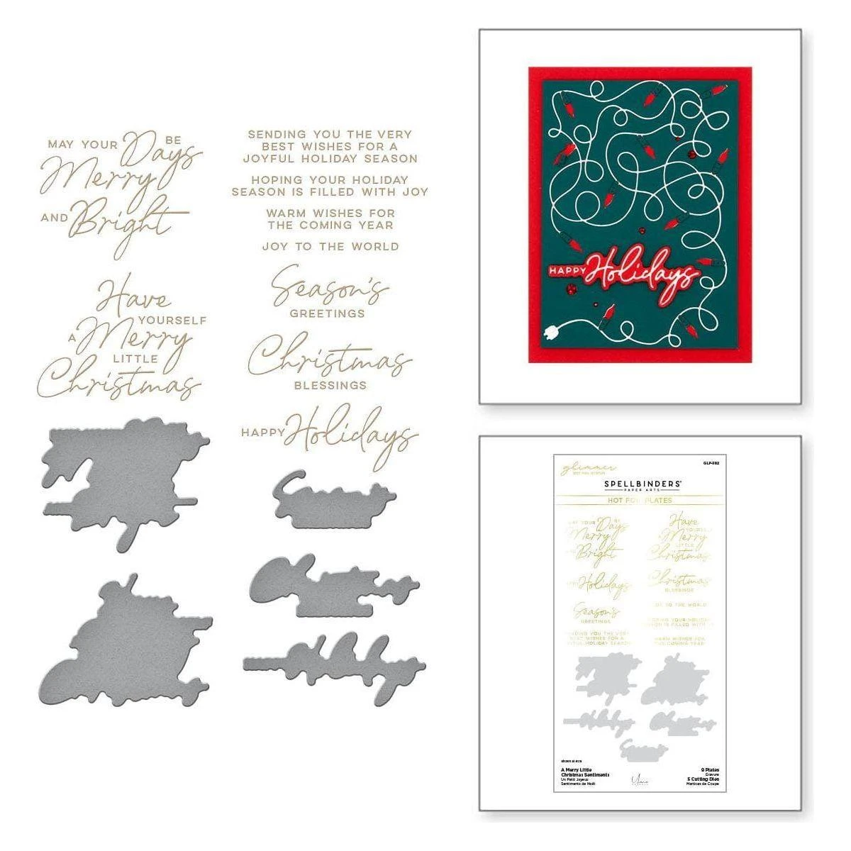 A Merry Little Christmas Sentiments Glimmer Hot Foil Plate & Die Set From The De-Light-Ful Christmas Collection By Yana Smakula 1 A Merry Little Christmas Sentiments Glimmer Hot Foil Plate & Die Set From The De-Light-Ful Christmas Collection By Yana Smakula