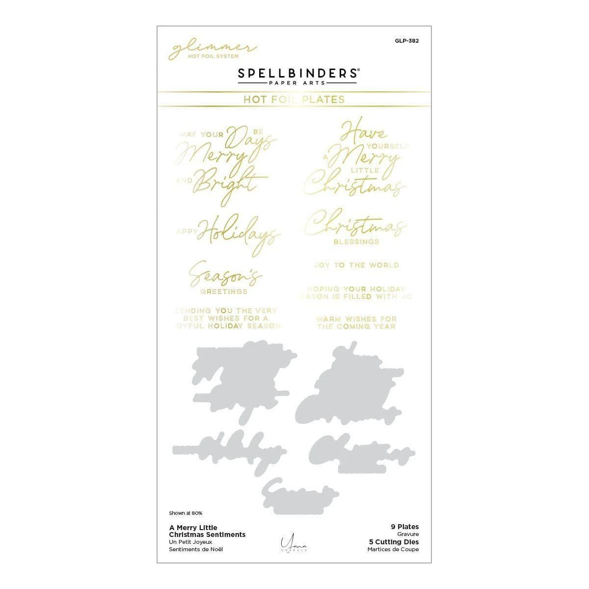 A Merry Little Christmas Sentiments Glimmer Hot Foil Plate & Die Set From The De-Light-Ful Christmas Collection By Yana Smakula 16 A Merry Little Christmas Sentiments Glimmer Hot Foil Plate & Die Set From The De-Light-Ful Christmas Collection By Yana Smakula - Image 16