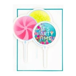 It’s My Party Glimmer Sentiments Hot Foil Plate & Die Set -Woodland Scenics Shop GLP 398 It s My Party Carissa Wiley It sMyParty Glimmer Sentiments Project