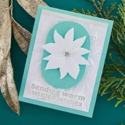 Wonderful Winter Sentiments Glimmer Hot Foil Plate & Die Set From The Simon's Snow Globes Collection By Simon Hurley -Woodland Scenics Shop GLP 433 Simon s Snow Globes Simon Hurley wonderful winter sentlments Project 2