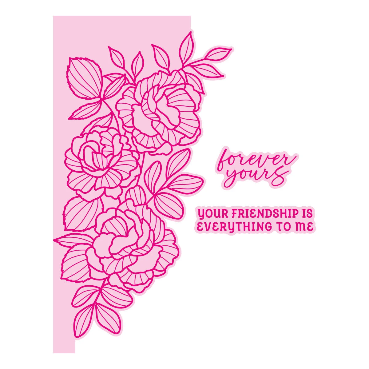 Friendship Is Everything - Glimmer Hot Foil Kit Of The Month (Plates & Die Only) 3 Friendship Is Everything - Glimmer Hot Foil Kit Of The Month (Plates & Die Only) - Image 3