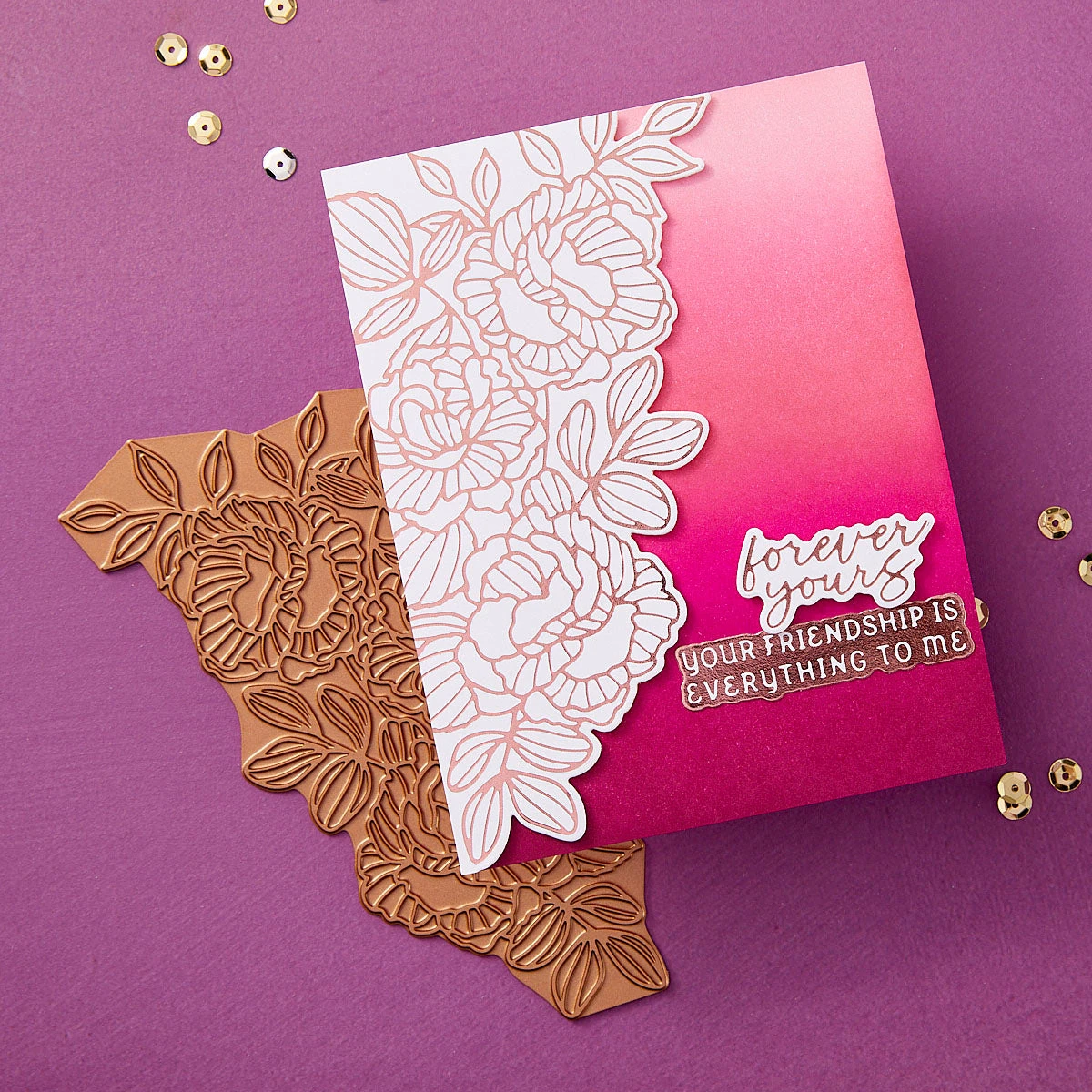 Friendship Is Everything - Glimmer Hot Foil Kit Of The Month (Plates & Die Only) 8 Friendship Is Everything - Glimmer Hot Foil Kit Of The Month (Plates & Die Only) - Image 8