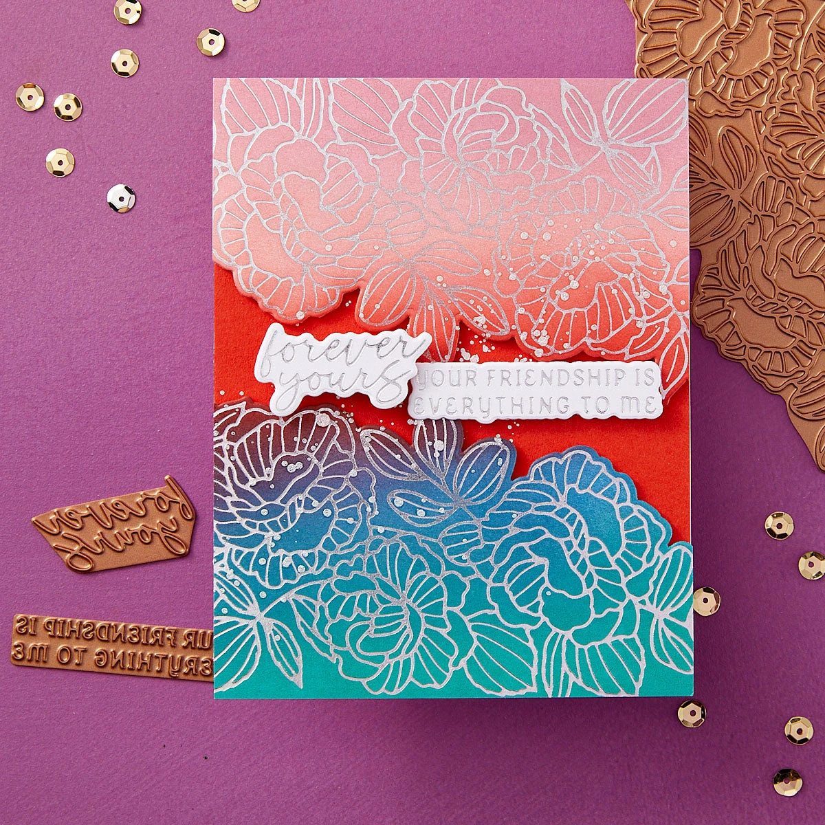Friendship Is Everything - Glimmer Hot Foil Kit Of The Month (Plates & Die Only) 9 Friendship Is Everything - Glimmer Hot Foil Kit Of The Month (Plates & Die Only) - Image 9