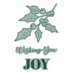 Joyful Holly - Glimmer Hot Foil Kit Of The Month (Plates & Die Only) 12 Joyful Holly - Glimmer Hot Foil Kit Of The Month (Plates & Die Only) -Woodland Scenics Shop GOM JUL24 Product 1200x1200 Color