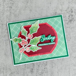 Joyful Holly - Glimmer Hot Foil Kit Of The Month (Plates & Die Only) 16 Joyful Holly - Glimmer Hot Foil Kit Of The Month (Plates & Die Only) -Woodland Scenics Shop GOM JUL24 Product 1200x1200 Project 10